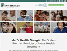 Tablet Screenshot of menshealthgeorgia.com